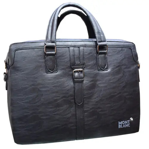 Black Office Leather Bag